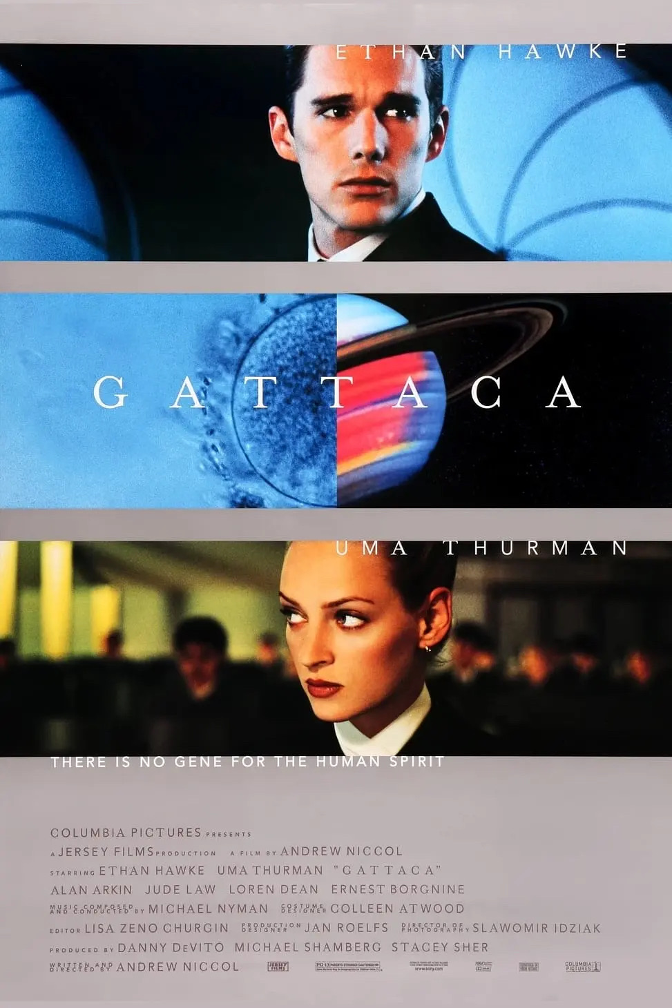 Vincent Freeman is born into a genetically engineered society but conceived naturally, deemed ‘in-valid’ due to a heart condition. Determined to defy his genetic fate and reach space, Vincent assumes the identity of Jerome Morrow, a former elite athlete, to join Gattaca’s space program.