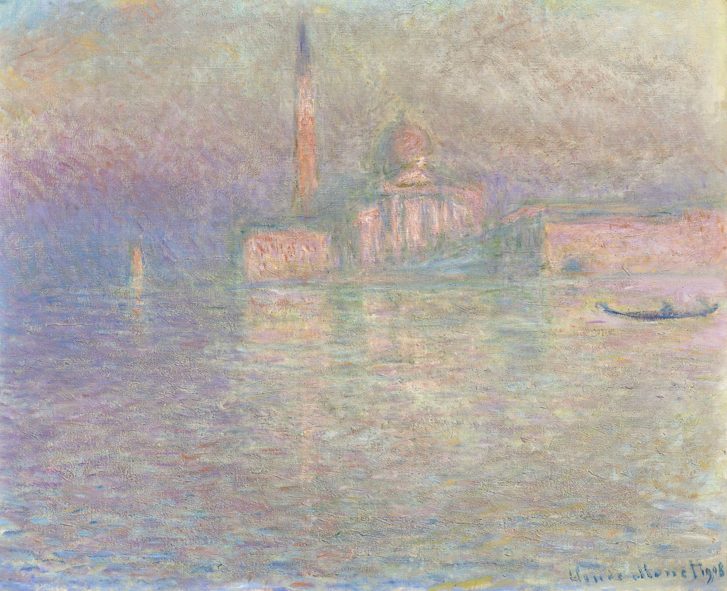 Claude Monet (1840-1926), Saint-Georges Majeur, 1908. Oil on canvas. 23⅝ x 28⅞ in (59.9 x 73.2 cm). Estimate: $12,000,000-18,000,000. Offered in 20th Century Evening Sale on 16 May 2024 at Christie&rsquo;s in New York