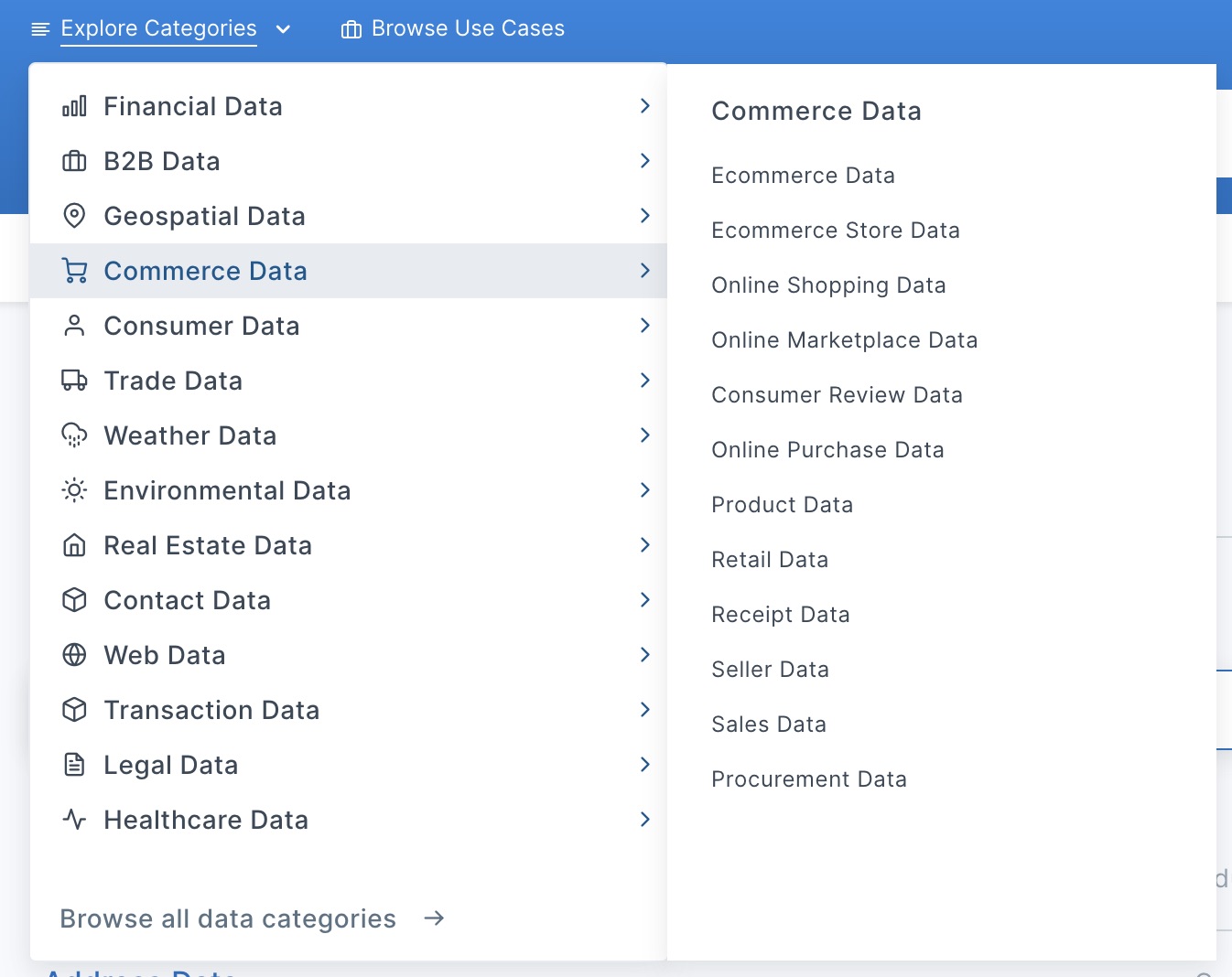 Almost about everything can be bought via these data marketplaces (e.g. Datarade).