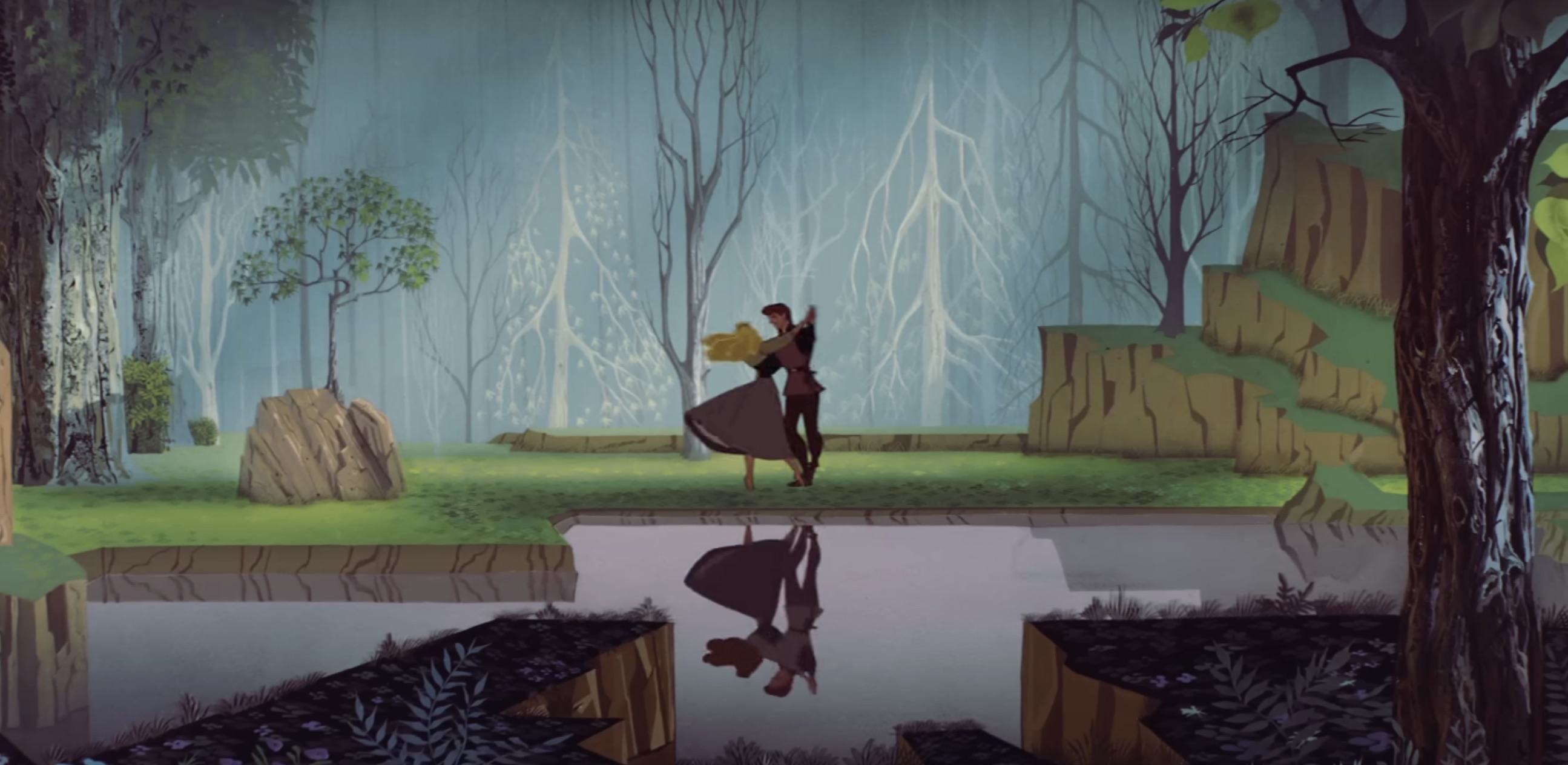 A scene from Disney&rsquo;s Sleeping Beauty, capturing the essence of Aurora&rsquo;s dance—a perfect blend of waltz and ballet.