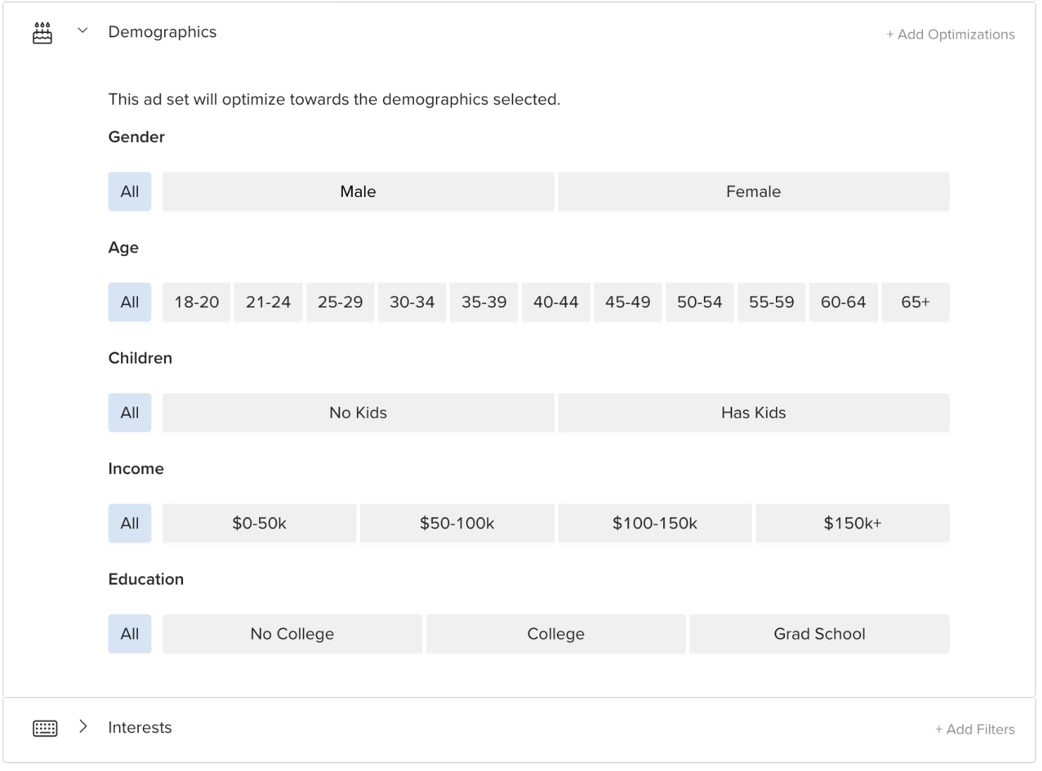 Ah, and of course, demographic information is always readily available.