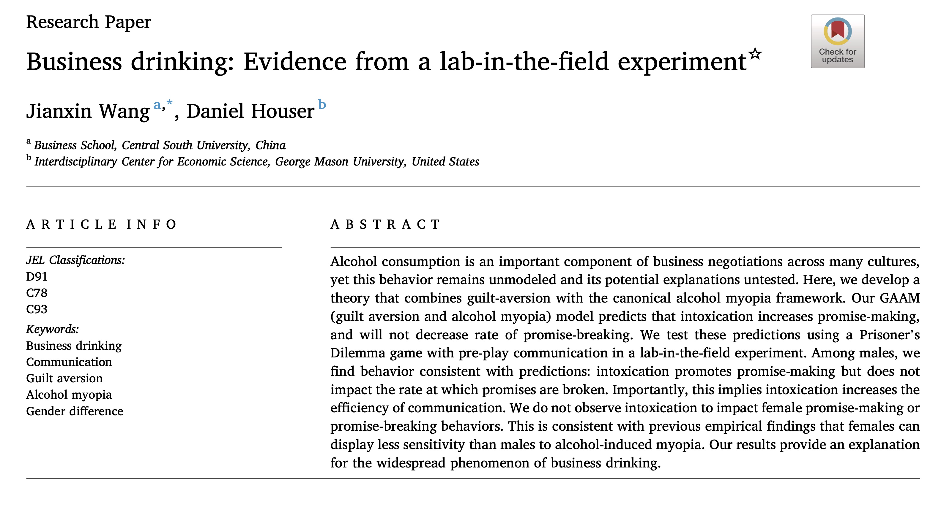 The idea is golden — and the paper is only 15 pages! Well, John Nash’s PhD thesis was also just 26 pages…