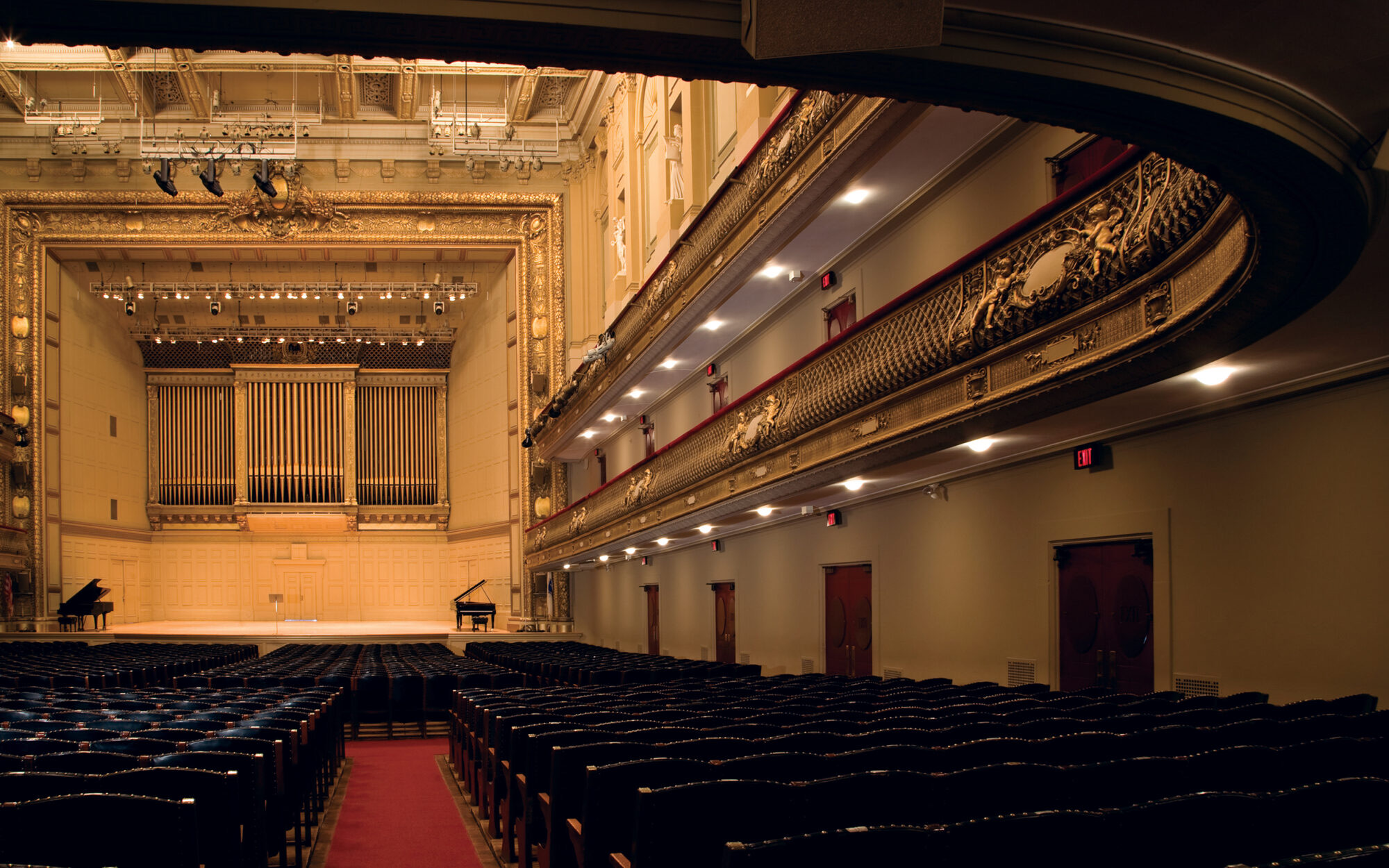 this is BSO&rsquo;s symphony-hall—imaging rows of auditorium seats being changed to table seatings